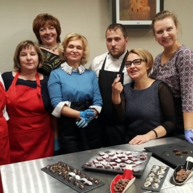 Мастер-класс по шоколаду на кухне у Елена Перминовой
